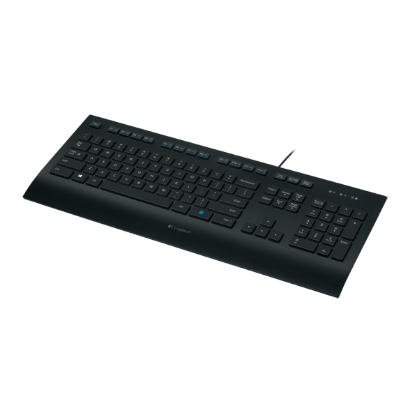 LOGITECH K280E CORDED KEYBOARD , کیبورد لاجیتک مدل K280E - مشکی (اسپیرو)